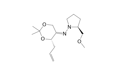 (E)-[(4S)-4-allyl-2,2-dimethyl-1,3-dioxan-5-ylidene]-[(2S)-2-(methoxymethyl)pyrrolidino]amine
