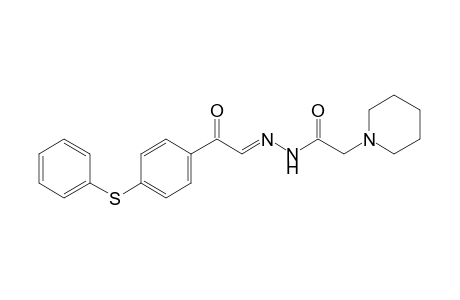 1-piperidineacetic acid, p-(phenylthio)phenacylidenehydrazide