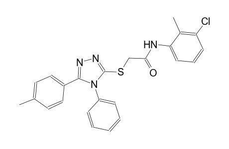 N-(3-chloro-2-methylphenyl)-2-{[5-(4-methylphenyl)-4-phenyl-4H-1,2,4-triazol-3-yl]sulfanyl}acetamide