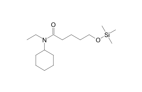 N-Cyclohexyl-N-ethyl-5-hydroxyvaleramide TMS