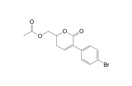 [5-(4-bromophenyl)-6-oxidanylidene-2,3-dihydropyran-2-yl]methyl ethanoate