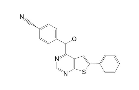 4-CYANOPHENYL-(6-PHENYLTHIENO-[2,3-D]-PYRIMIDIN-4-YL)-METHANOL