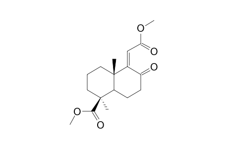 DIMETHYL-8-OXO-13,14,15,16,17-PENTANOR-LABDA-9(11)-EN-12,19-DIOATE