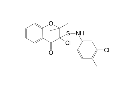 3-chloro-3-[(3-chloro-4-methylanilino)sulfanyl]-2,2-dimethyl-2,3-dihydro-4H-chromen-4-one