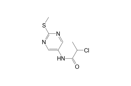 Propanamide, 2-chloro-N-[2-(methylthio)-5-pyrimidinyl]-