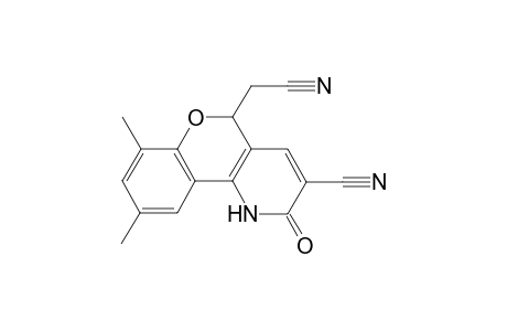 5-(Cyanomethyl)-7,9-dimethyl-2-oxo-1,5-dihydro-2H-chromeno[4,3-b]pyridine-3-carbonitrile
