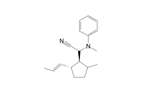 2-(N-methylanilino)-2-[(1S,5R)-2-methyl-5-[(E)-prop-1-enyl]cyclopentyl]acetonitrile