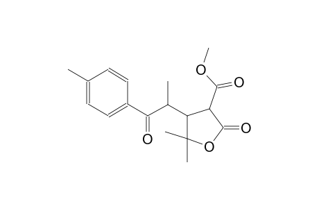 methyl 5,5-dimethyl-4-[1-methyl-2-(4-methylphenyl)-2-oxoethyl]-2-oxotetrahydro-3-furancarboxylate
