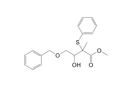 (2RS,3RS)-methyl 4-(benzyloxy)-3-hydroxy-2-methyl-2-(phenylthio)butanoates