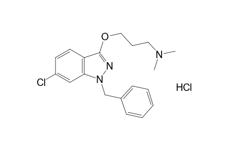 1-benzyl-6-chloro-3-[3-(dimethylamino)propoxy]-1H-indazole, hydrochloride