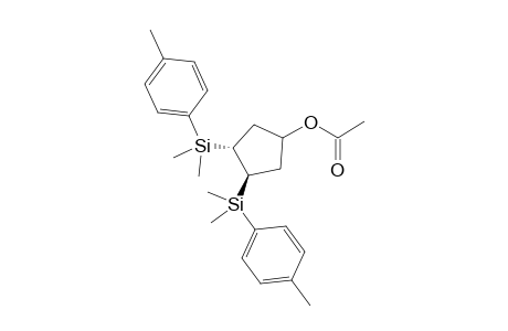 (1.beta.,3.beta.,4.alpha.)-3,4-Bis[dimethyl(4-methylphenyl)silyl]cyclopentan-1-yl acetate