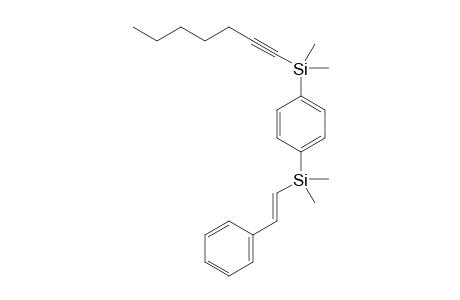 1-[(1-heptynyl)dimethylsilyl]-4-{[(E)-styryl]dimethylsilyl}benzene