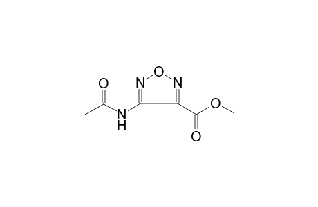 1,2,5-oxadiazole-3-carboxylic acid, 4-(acetylamino)-, methyl ester