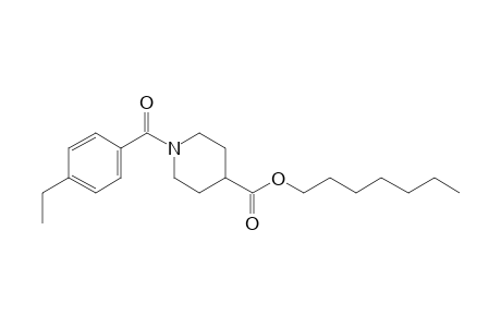 Isonipecotic acid, N-(4-ethylbenzoyl)-, heptyl ester