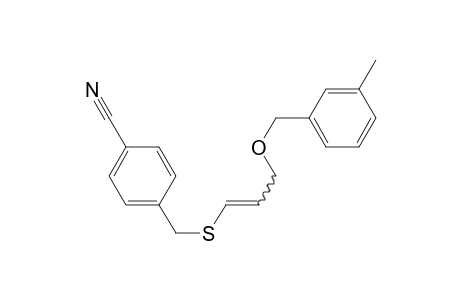 (4-Cyanobenzyl) 3-[(3-methylphenyl)]oxy]propenyl sulfide