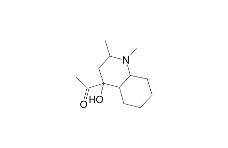 Ethanone, 1-(decahydro-4-hydroxy-1,2-dimethyl-4-quinolinyl)-