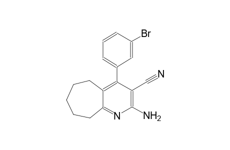 2-amino-4-(3-bromophenyl)-6,7,8,9-tetrahydro-5H-cyclohepta[b]pyridine-3-carbonitrile
