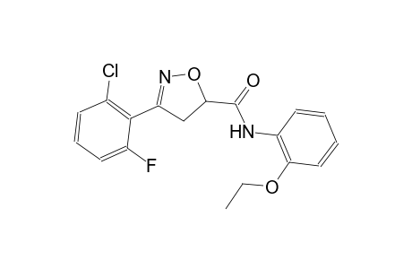 3-(2-chloro-6-fluorophenyl)-N-(2-ethoxyphenyl)-4,5-dihydro-5-isoxazolecarboxamide