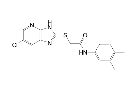 2-[(6-chloro-3H-imidazo[4,5-b]pyridin-2-yl)sulfanyl]-N-(3,4-dimethylphenyl)acetamide