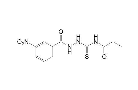 1-(m-nitrobenzoyl)-4-propionyl-3-thiosemicarbazide