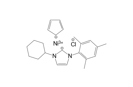 [CyclopentenylNi(Cl){1-cyclohexyl-3-(2,4,6-trimethylphenyl)-4,5-dihydroimidazol-2-ylidene}]