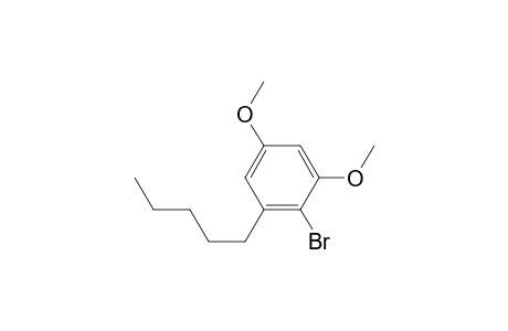 Benzene, 2-bromo-1,5-dimethoxy-3-pentyl-