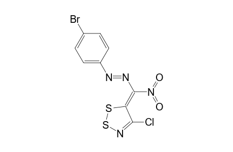 (4-Bromo-phenyl)-[(4-chloro-[1,2,3]dithiazol-5-ylidene)-nitro-methyl]-diazene