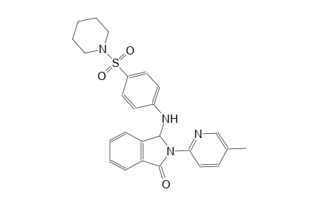 1H-isoindol-1-one, 2,3-dihydro-2-(5-methyl-2-pyridinyl)-3-[[4-(1-piperidinylsulfonyl)phenyl]amino]-