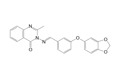 3-({(E)-[3-(1,3-Benzodioxol-5-yloxy)phenyl]methylidene}amino)-2-methylquinazolin-4(3H)-one