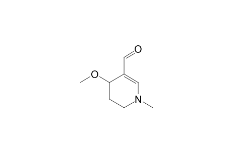 4-methoxy-1-methyl-5,6-dihydro-4H-pyridine-3-carbaldehyde