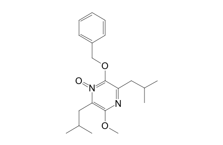 2-BENZYLOXY-3,6-DIISOBUTYL-5-METHOXYPYRAZINE-1-OXIDE