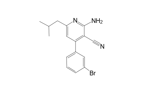 Pyridine-3-carbonitrile, 2-amino-4-(3-bromophenyl)-6-(2-methylpropyl)-