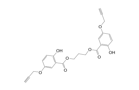 2-Hydroxy-5-prop-2-ynoxybenzoic acid 3-[(2-hydroxy-5-prop-2-ynoxyphenyl)-oxomethoxy]propyl ester
