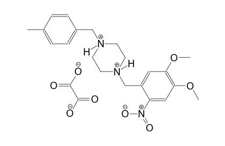 1-(4,5-dimethoxy-2-nitrobenzyl)-4-(4-methylbenzyl)piperazinediium oxalate