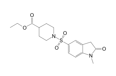 4-Piperidinecarboxylic acid, 1-[(2,3-dihydro-1-methyl-2-oxo-1H-indol-5-yl)sulfonyl]-, ethyl ester