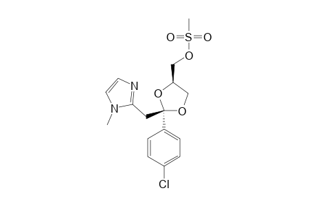 CIS-{2-(4-CHLOROPHENYL)-2[(1-METHYL-2-IMIDAZOLYL)-METHYL]-4-METHANE-SULFONXLYOXY}-1,3-DIOXOLANE