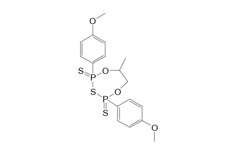 2,4-Bis(4-methoxyphenyl)-2,4-dithiono-1,5-dioxa-3-thio-6-methyl-2,4-diphosphetane