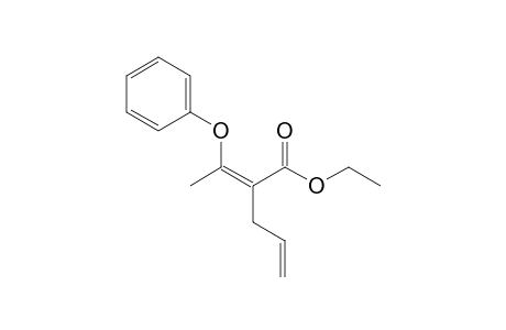 (Z)-ethyl 2-(1-phenoxyethylidene)pent-4-enoate