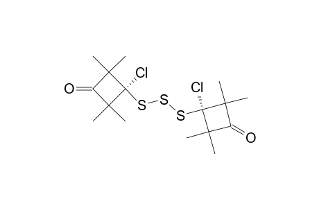 1,3-BIS-(1-CHLORO-2,2,4,4-TETRAMETHYL-3-OXOCYCLOBUTAN-1-YL)-TRISULFIDE