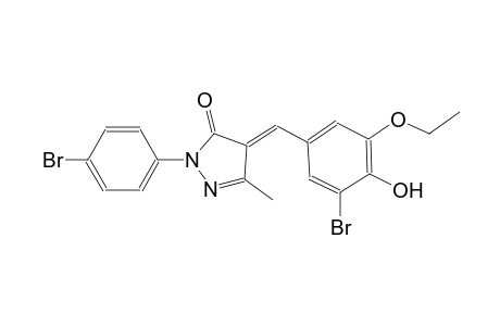 (4E)-4-(3-bromo-5-ethoxy-4-hydroxybenzylidene)-2-(4-bromophenyl)-5-methyl-2,4-dihydro-3H-pyrazol-3-one
