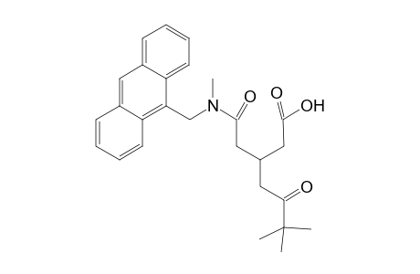 rac-6,6-Dimethyl-3-[[N-(anthracen-9-ylmethyl)-N-methylamido]methyl]-5-oxoheptanoic acid