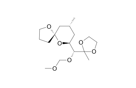 (5S,7S,9R)-7-((R)-(methoxymethoxy)(2-methyl-1,3-dioxolan-2-yl)methyl)-9-methyl-1,6-dioxaspiro[4.5]decane
