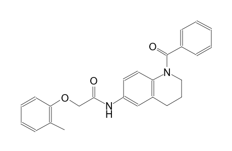N-(1-benzoyl-1,2,3,4-tetrahydro-6-quinolinyl)-2-(2-methylphenoxy)acetamide
