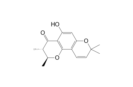 (trans)-5-Hydroxy-2,3-dihydro-2,3,8,8-tetramethyl-4H,8H-benzo[1,2-b : 3,4-b']dipyran-4-one