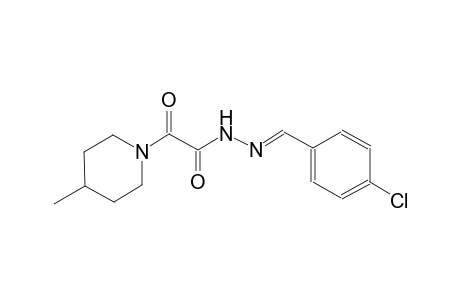 1-piperidineacetic acid, 4-methyl-alpha-oxo-, 2-[(E)-(4-chlorophenyl)methylidene]hydrazide