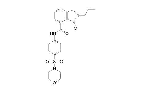 N-[4-(4-morpholinylsulfonyl)phenyl]-3-oxo-2-propyl-4-isoindolinecarboxamide