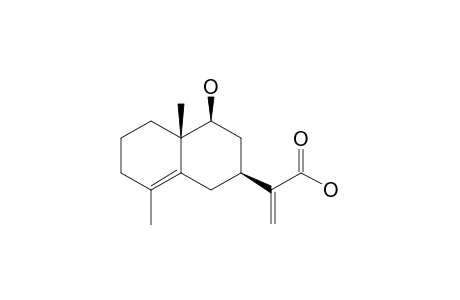 9.beta.-hydroxy-4,11(13)-eudesmadien-12-oic acid