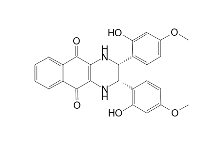 2,3-Di[(2'hydroxy-4'-methoxy)phenyl]-cis-1,2,3,4-tetrahydrobenzo[g]quinoxaline-5,10-quinone
