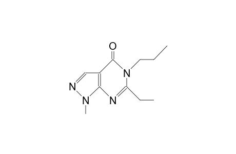 6-Ethyl-1-methyl-5-propyl-pyrazolo(3,4-D)pyrimidin-4(5H)-one