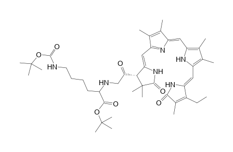 L-Lysine, N6-[(1,1-dimethylethoxy)carbonyl]-N2-[(17-ethyl-1,2,3,19,23,24-hexahydro-2,2,7,8,12,13,18-heptamethyl-1,19-dioxo-21H-bilin-3-yl)acetyl]-, 1,1-dimethylethyl ester, (3S)-